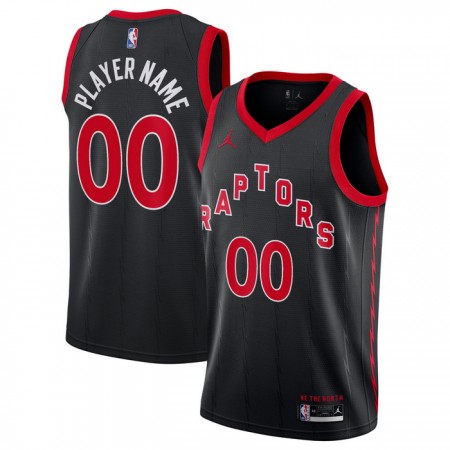 Dres Toronto Raptors Prilagođeni Jordan 2022-23 Statement Edition Crno Swingman